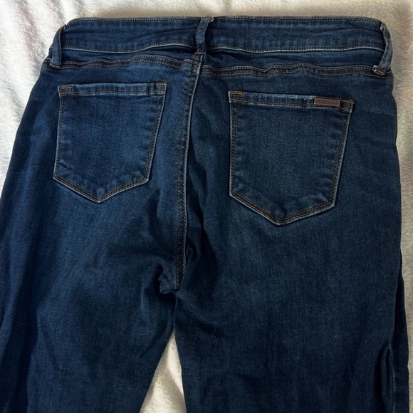 STS Blue Straight Leg Dark Wash Ankle Mid Rise Jeans Blue Size 30 Pockets Denim - Picture 5 of 9